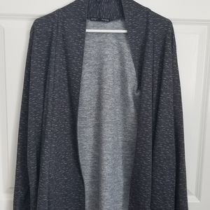 Womens Cardigan Heathered Gray XL